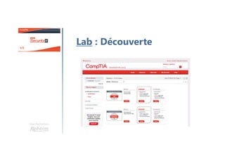 Une formation
Lab : Découverte
 