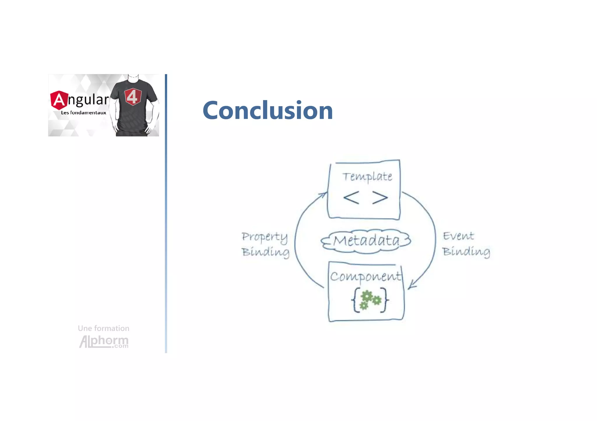 Une formation
Conclusion
 