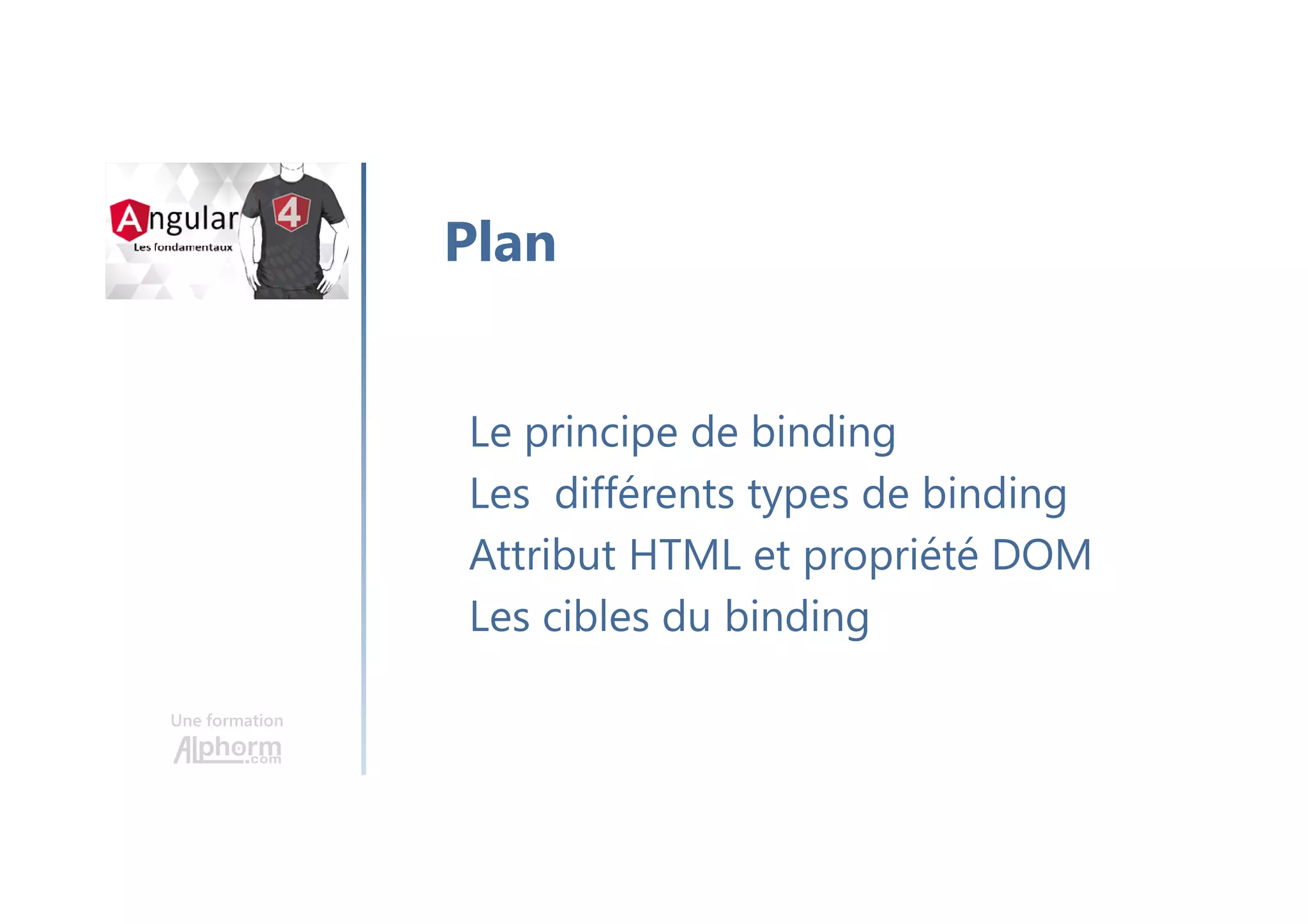 Une formation
Le serveur et la BDD
 