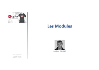 Les Modules
Une formation
Frédéric GAURAT
 