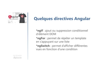 Une formation
Microsoft Visual Studio Code
Ng-cli (https://cli.angular.io/)
Présentation des outils
 