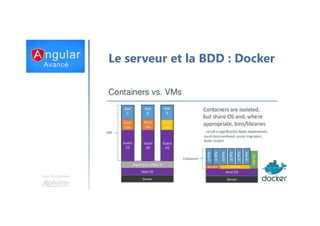 Une formation
Le serveur et la BDD : Docker
 