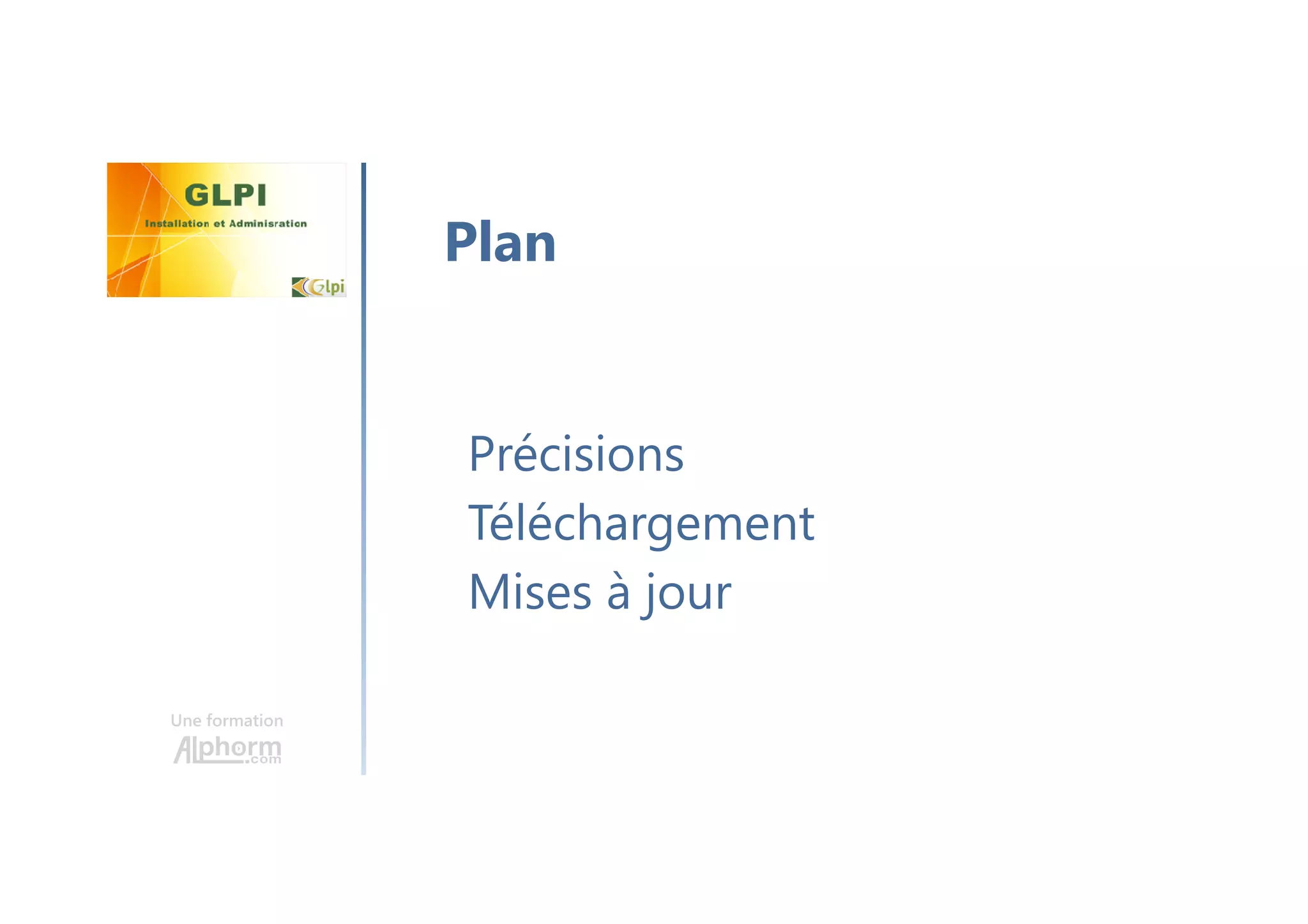 Une formation
Mon poste de travail
Les logiciels
Le plan vision du lab
Les VMs
Le plan d’adressage
Plan
 