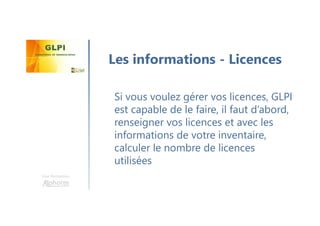 Une formation
Sous Linux nous allons utiliser un
serveur LAMP classique, avec un
php myadmin afin de voir la base
de GLPI
Installation sur Linux
 