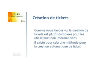 Pourquoi GLPI?
Une formation
Matthieu BAYLE
 