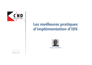 Une formation
Meilleures pratiques
Désactiver les comptes Anonymous
Activer la journalisation
Restreindre les accès par IP ou nom de domaine
Configurer les contrôles d’accès (ACL)
Restreindre les tentatives de connexion
Configurer les règles de filtrages
SSL/FTPS
 