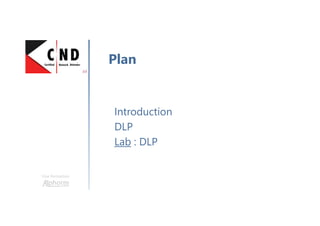 Une formation
Introduction
DLP
Lab : DLP
Plan
 