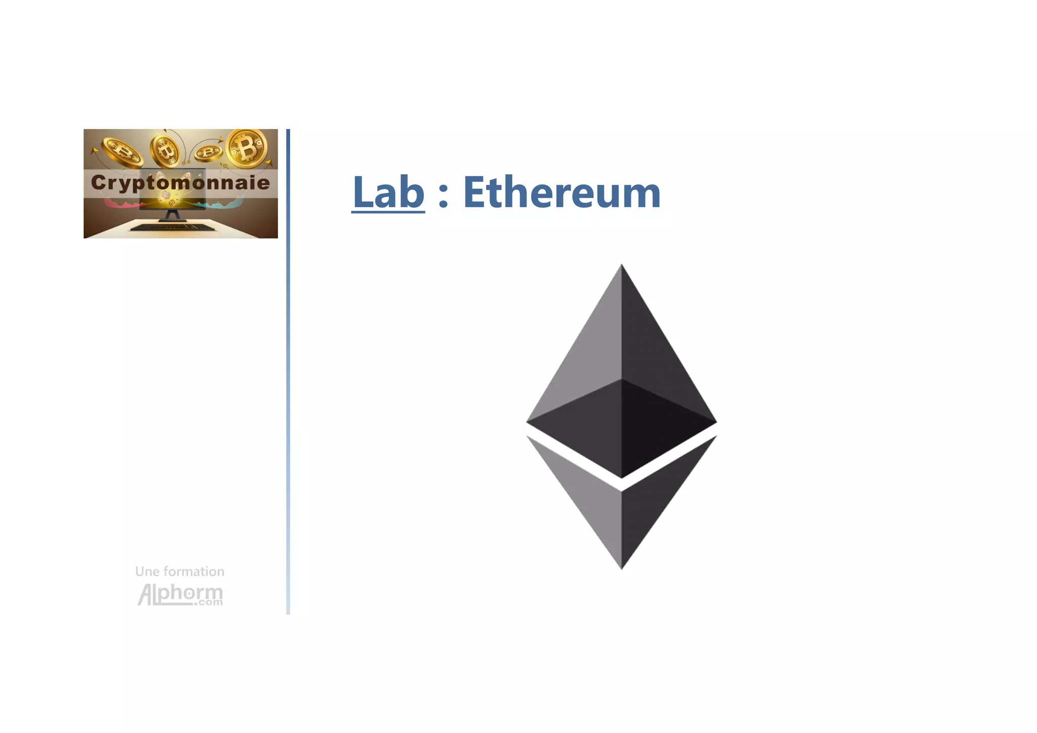 Alphorm.com Formation Comprendre la cryptomonnaie | PDF