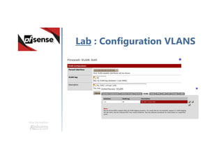 Une formation
Lab : Configuration VLANS
 