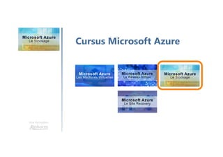 Une formation
Cursus Microsoft Azure
 