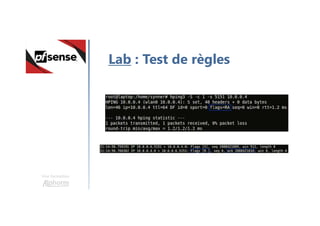 Une formation
Lab : Test de règles
 