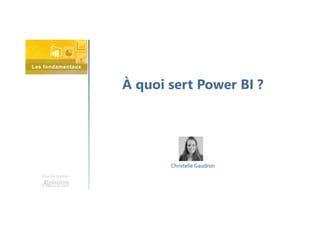 Alphorm.com Formation Microsoft Power BI: Les fondamentaux | PDF