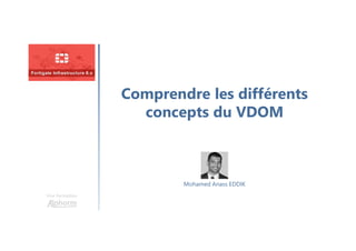 Comprendre les différents
concepts du VDOM
Une formation
Mohamed Anass EDDIK
 