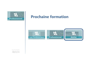 Une formation
Prochaine formation
 