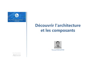 Une formation
Youssef BOUATIM
Découvrir l'architecture
et les composants
 