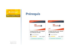 Une formation
Prérequis
 