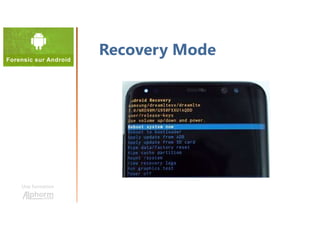 Une formation
Recovery Mode
 