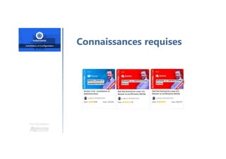 Une formation
Connaissances requises
 