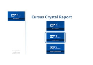 Une formation
Cursus Crystal Report
 