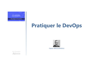 Pratiquer le DevOps
Une formation
Fabien BRISSONNEAU
 