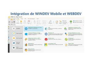 Intégration de WINDEV Mobile et WEBDEV
 