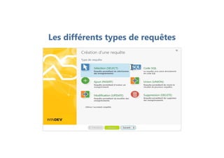 Les différents types de requêtes
 