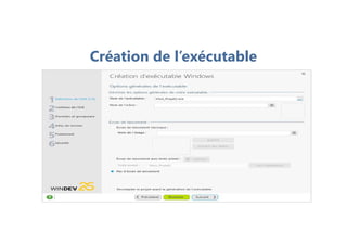 Création de l’exécutable
 