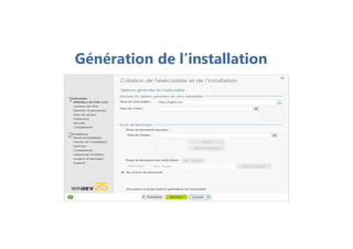 Génération de l’installation
 