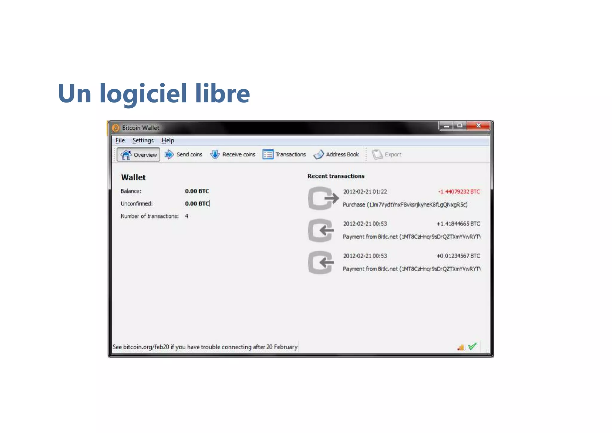 Un logiciel libre
 