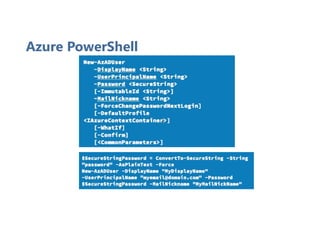 Azure PowerShell
 