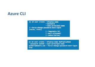 Azure CLI
 