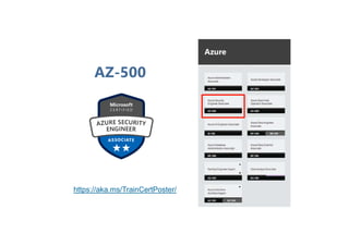 AZ-500
https://aka.ms/TrainCertPoster/
 