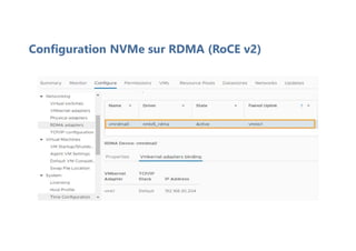 Configuration NVMe sur RDMA (RoCE v2)
 
