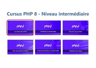 Cursus PHP 8 - Niveau intermédiaire
 