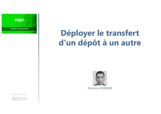 Déployer le transfert
d’un dépôt à un autre
Une formation
Youness GHERABI
 
