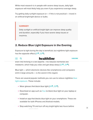 17 Proven Tips to Sleep Better at Night | PDF