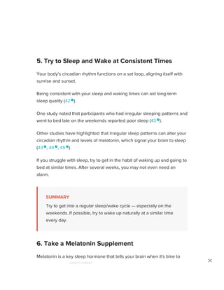 17 Proven Tips to Sleep Better at Night | PDF