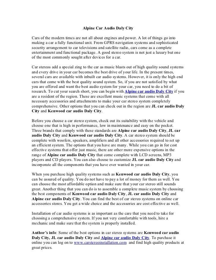 Alpine car audio daly city (2) article