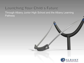 Through Albany Junior High School and the Albany Learning 
Pathway 
 