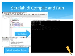 Algoritma dan Pemrograman C++ | PPTX