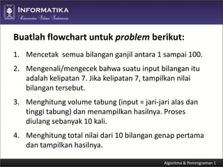 Algoritma dan Pemrograman C++ (Pseudocode & Flowchart) | PDF