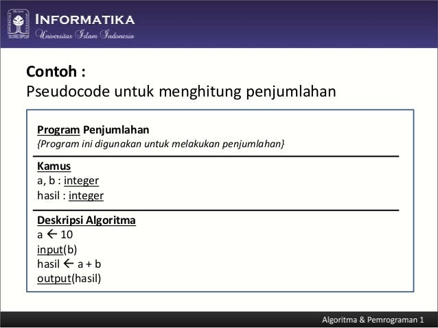 Algoritma Dan Pemrograman C Pseudocode And Flowchart 2358