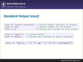 Algoritma dan Pemrograman C++ (Program Structure) | PDF