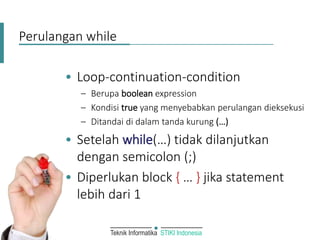 Kondisi Perulangan dalam pemrograman | PPT