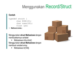 Contoh Array Struct Struct | PPTX