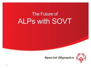 The Future of

ALPs with SOVT

14

 