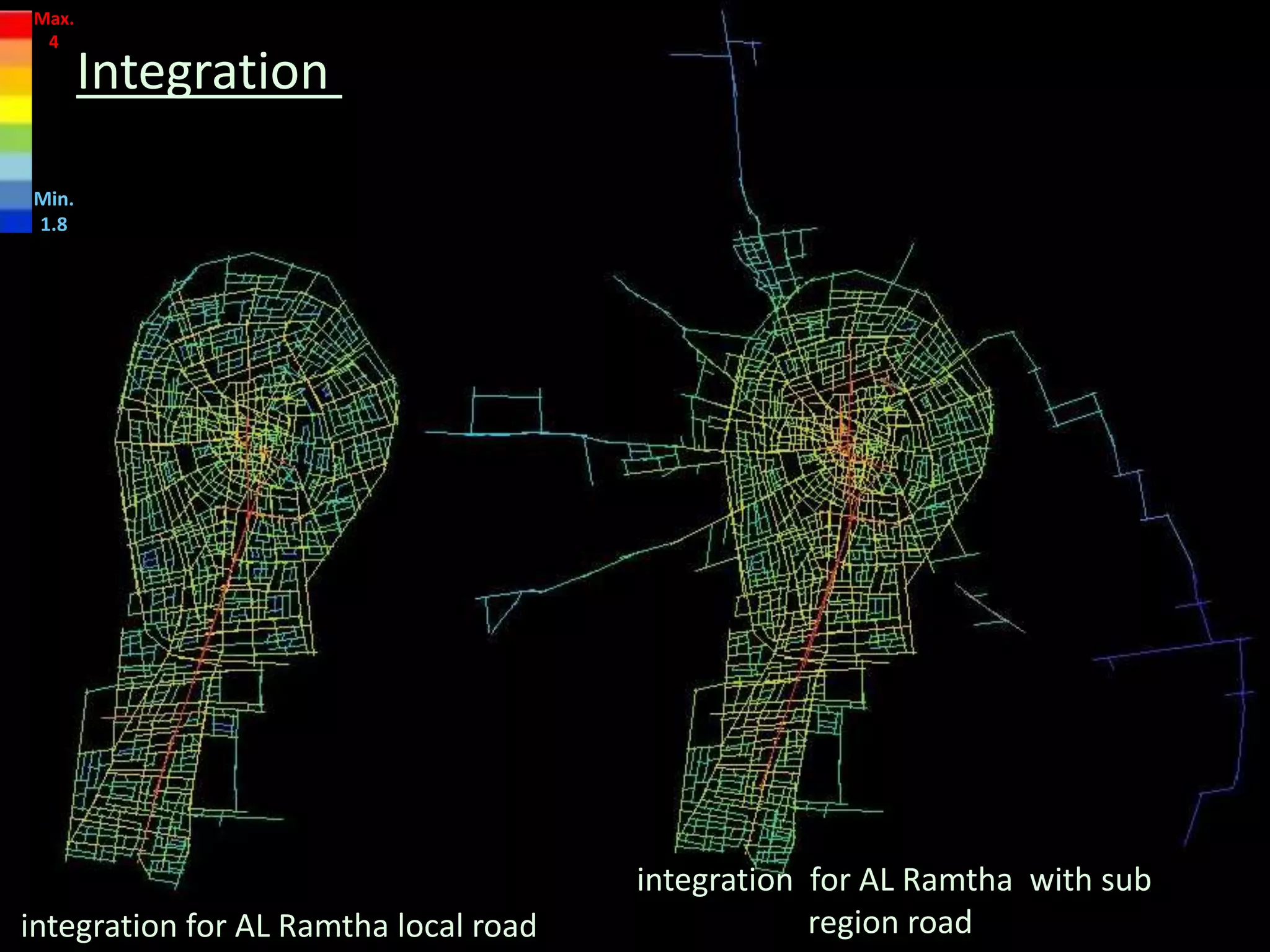 integration for AL Ramtha local road
integration for AL Ramtha with sub
region road
Max.
4
Min.
1.8
Integration
 