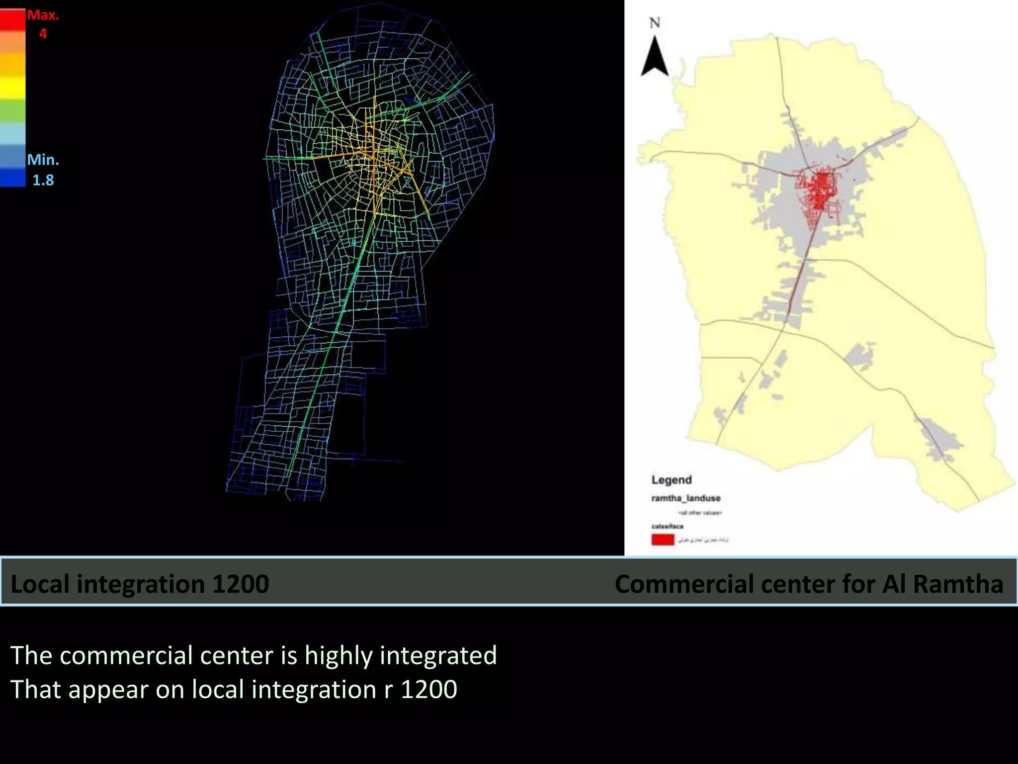The commercial center is highly integrated
That appear on local integration r 1200
Commercial center for Al RamthaLocal integration 1200
Max.
4
Min.
1.8
 