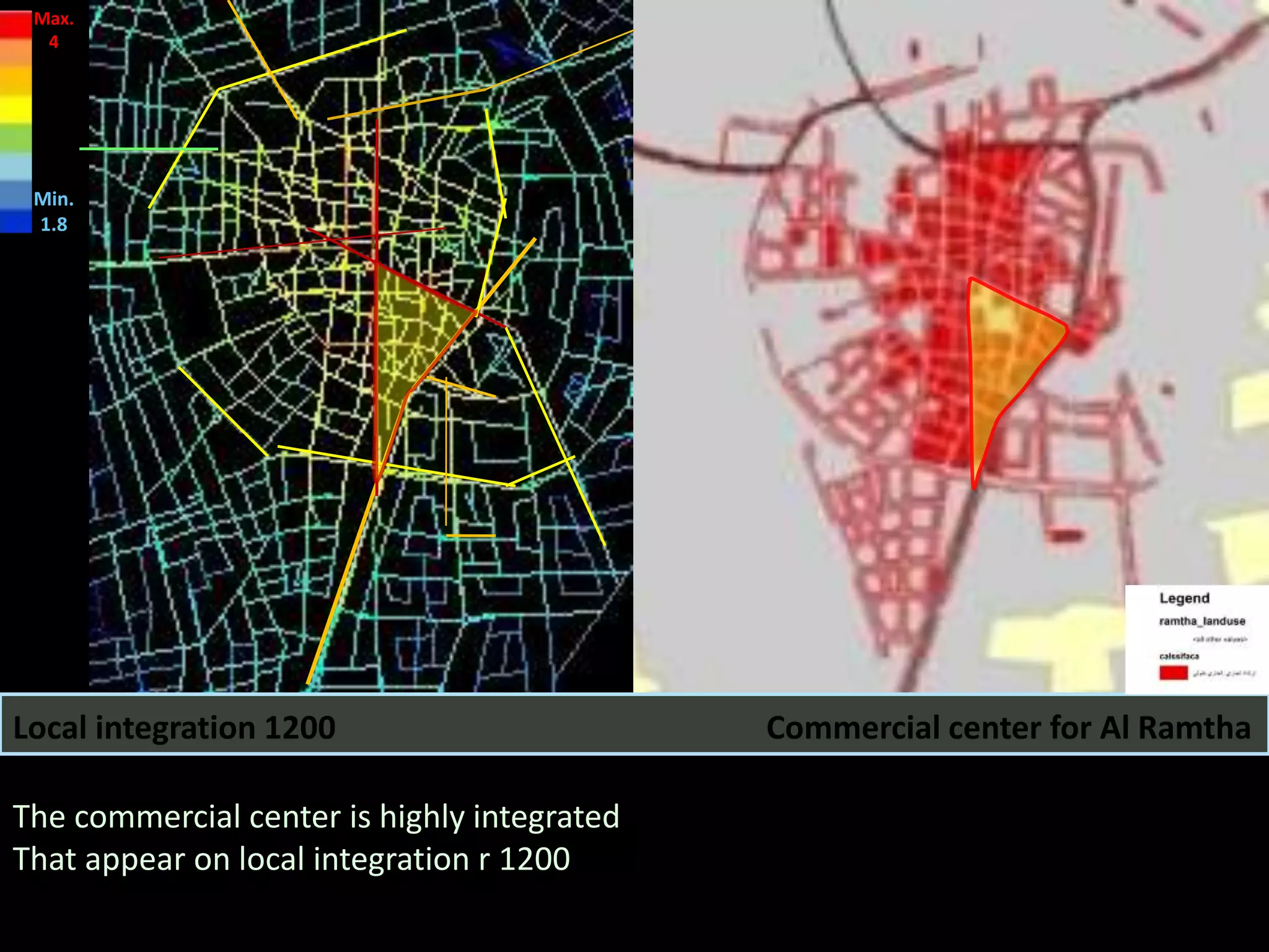 The commercial center is highly integrated
That appear on local integration r 1200
Commercial center for Al RamthaLocal integration 1200
Max.
4
Min.
1.8
 