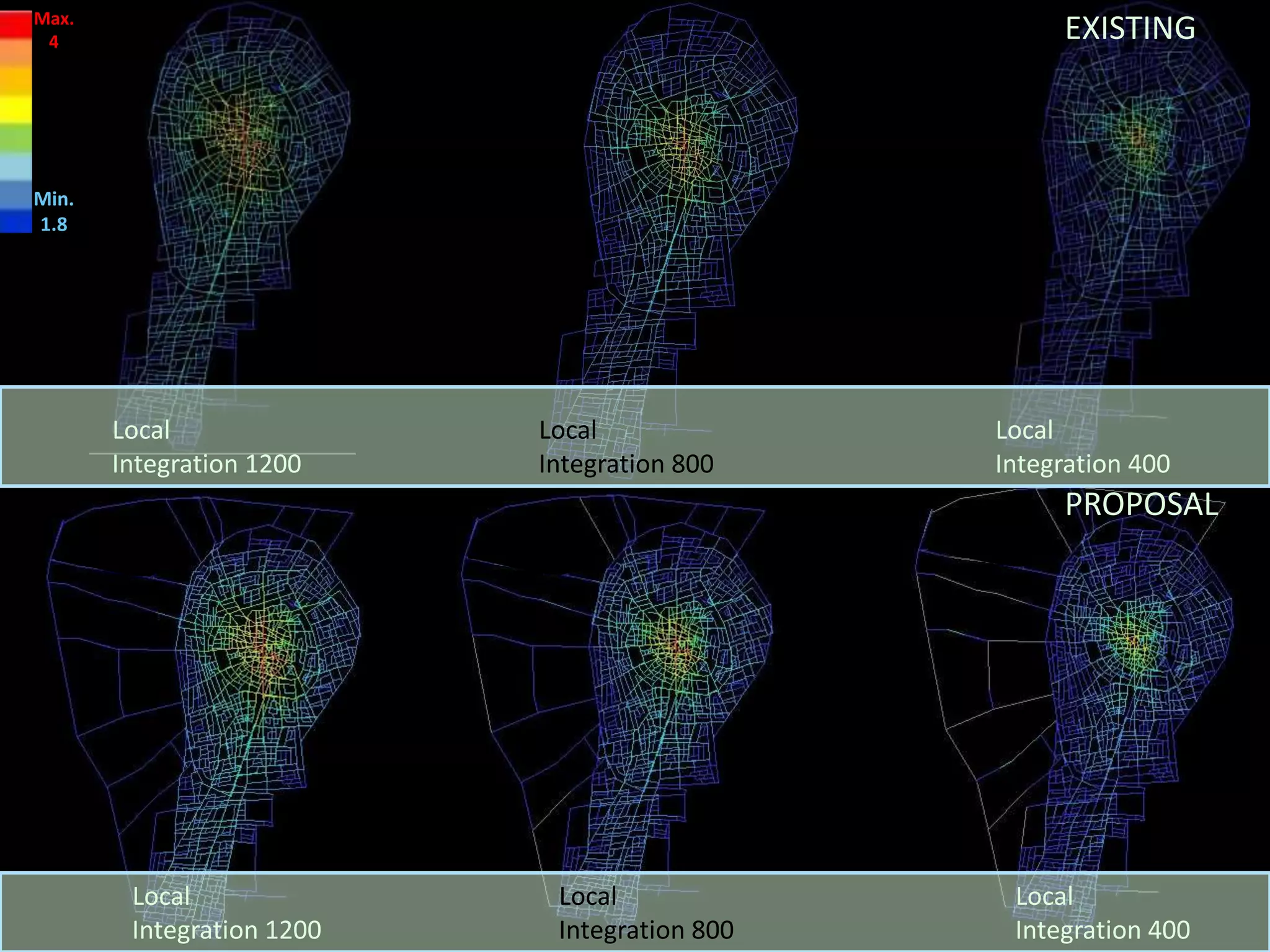Local
Integration 800
Local
Integration 400
Local
Integration 1200
Local
Integration 800
Local
Integration 400
Local
Integration 1200
Max.
4
Min.
1.8
EXISTING
PROPOSAL
 